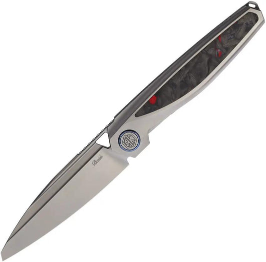 Rike Knife Baidi-S Linerlock Red CF BAIDI-S-RCF by Rike Knife