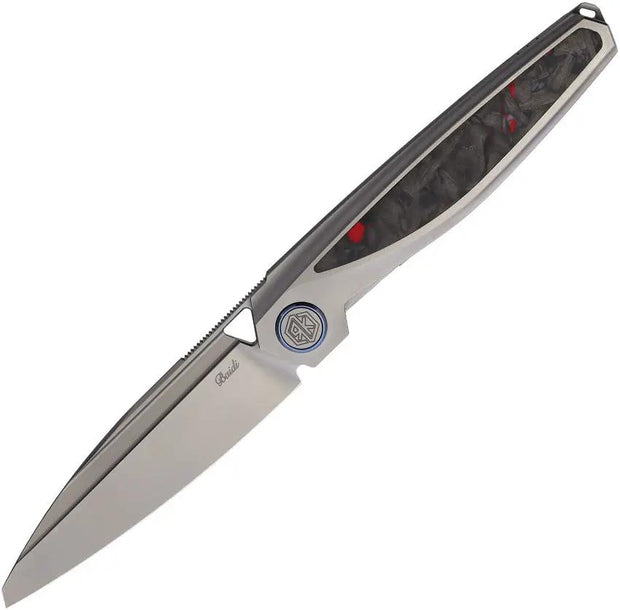 Rike Knife Baidi-S Linerlock Red CF BAIDI-S-RCF by Rike Knife
