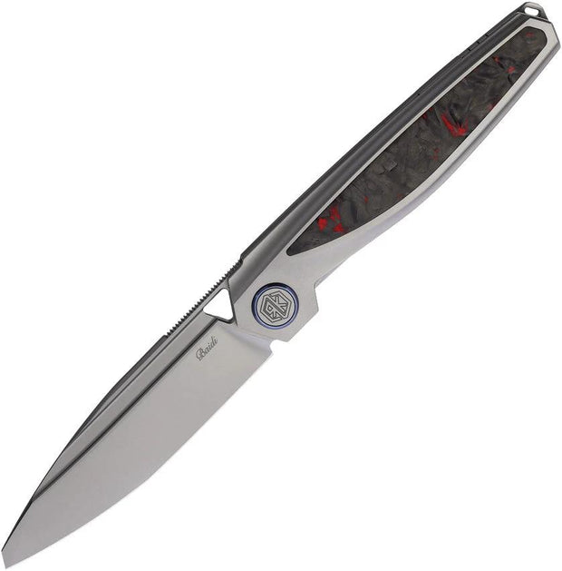 Rike Knife Baidi-T Linerlock Red CF BAIDI-T-RCF by Rike Knife