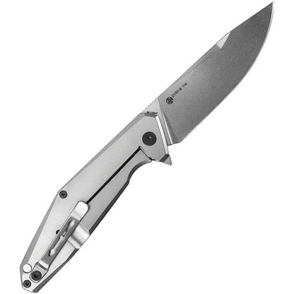 Ruike D191 Framelock Folding Knife - 4 Inch 8Cr13MoV Blade With Stonewashed Finish And G10 Black Handle For EDC by RUIKE