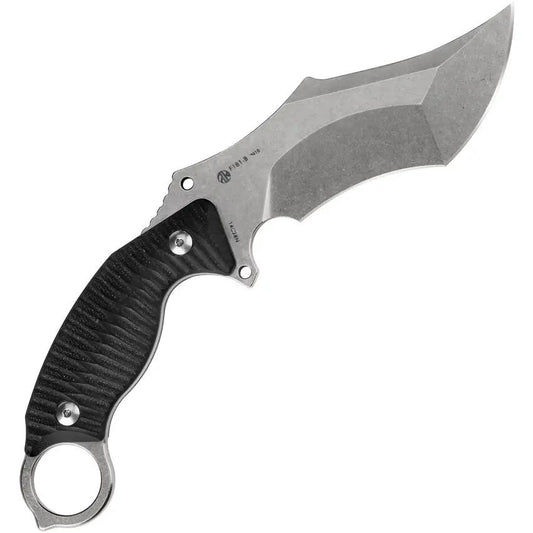 Ruike F181 Fixed Blade Knife - 4.5in Blade With Full Tang 14C28N Stainless Steel Black G10 Handle For Outdoorsmen by RUIKE