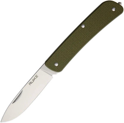 Ruike L11 Large Folder Knife For EDC Durable Green G10 Handle Glass Breaker Pocket Clip by RUIKE