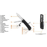 RUIKE L31 Large Multifunction Knife With 14 Tools G10 Handle EDC Outdoor Survival Tool by RUIKE