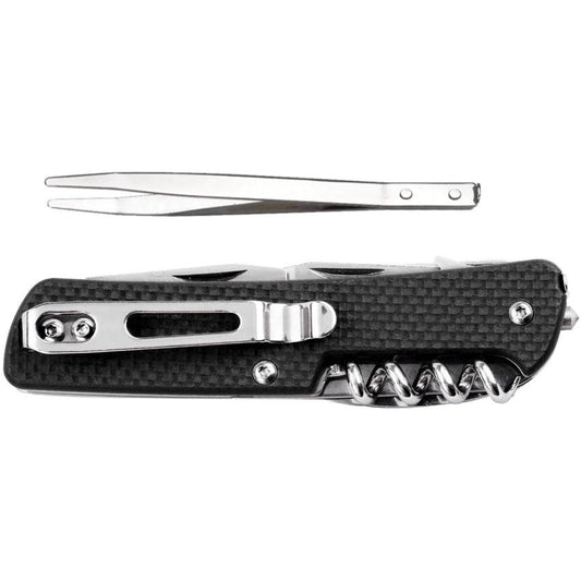 RUIKE M32 Medium Folder EDC Knife Multitool With 12C27 Sandvik Blade And Black G10 Handle For Outdoor Enthusiasts by RUIKE