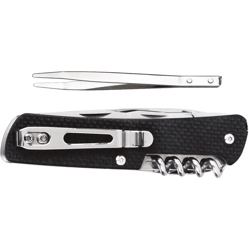 Ruike M41 Medium Folding Knife - 12C27 Sandvik Blade, Black G10 Handle, All In One Outdoor Tool by RUIKE