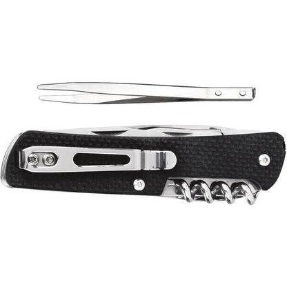 Ruike M41 Medium Folding Knife - 12C27 Sandvik Blade, Black G10 Handle, All In One Outdoor Tool by RUIKE