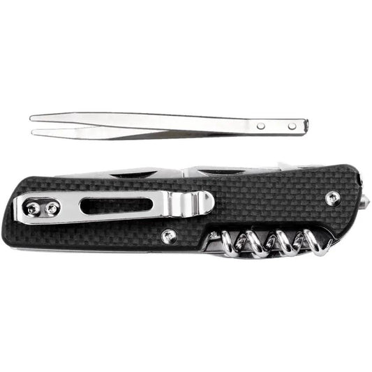 Ruike M61B Medium Folding Knife Black G10 3.75In 12C27 Stainless Blade - Versatile EDC Multitool For Outdoor Enthusiasts by RUIKE