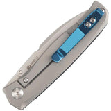 Ruike M662 TZ Framelock Knife - 154CM Drop Point Bead Blast Blade, Black G10 Handle With Titanium Back, EDC Ready by RUIKE