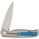Ruike M662 TZ Framelock Knife - 154CM Drop Point Bead Blast Blade, Black G10 Handle With Titanium Back, EDC Ready by RUIKE