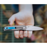 Ruike M662 TZ Framelock Knife - 154CM Drop Point Bead Blast Blade, Black G10 Handle With Titanium Back, EDC Ready by RUIKE