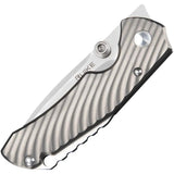 RUIKE M671-TZ Framelock Knife - Satin 154CM Tanto Blade, Titanium Handle For EDC Enthusiasts by RUIKE