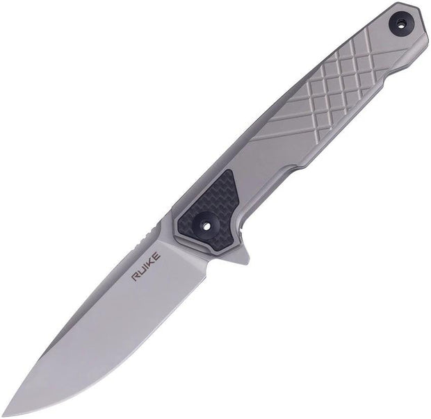 RUIKE M875-TZ Framelock Beta Plus Knife With Titanium Handle Carbon Fiber Insert Bead Blast N690 Blade For EDC by RUIKE
