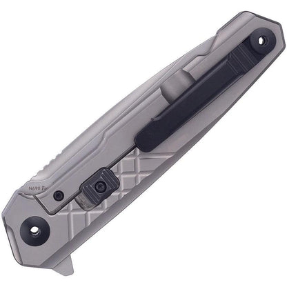 RUIKE M875-TZ Framelock Beta Plus Knife With Titanium Handle Carbon Fiber Insert Bead Blast N690 Blade For EDC by RUIKE
