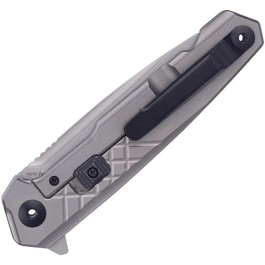 RUIKE M875-TZ Framelock Beta Plus Knife With Titanium Handle Carbon Fiber Insert Bead Blast N690 Blade For EDC by RUIKE