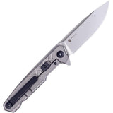RUIKE M875-TZ Framelock Beta Plus Knife With Titanium Handle Carbon Fiber Insert Bead Blast N690 Blade For EDC by RUIKE
