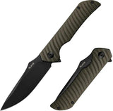 Ruike P123 Liner Lock Knife - Black Micarta Handle With 14C28N Sandvik Blade For Everyday Carry by Ruike