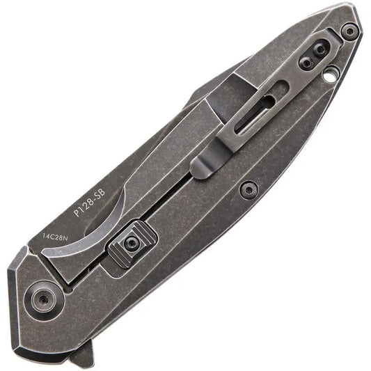 Ruike P128 Beta Plus Folding Knife - 4 Inch 14C28N Blade With Premium Extended Tang For EDC Outdoors by RUIKE