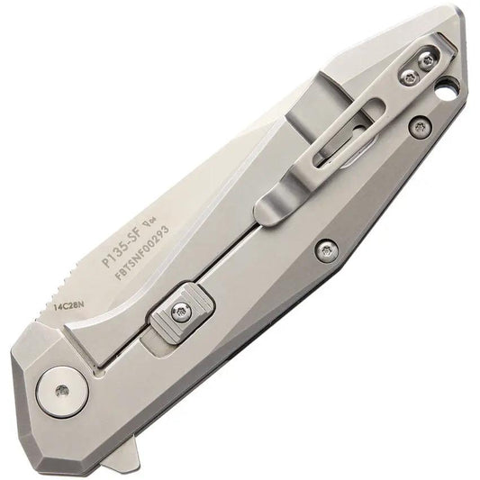 Ruike P135 Beta Plus EDC Folding Knife - Satin 3.75 Inch 14C28N Blade With Beta Plus Lock by RUIKE