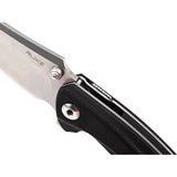 Ruike P155 Linerlock Folding Knife - Premium Three Point Five Inch 14C28N Sandvik Blade Bead Blast Black G10 EDC by RUIKE