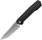 Ruike P166 Linerlock Knife For EDC Bead Blast 14C28N Sandvik Tanto Blade Black Aluminum Handle by Ruike