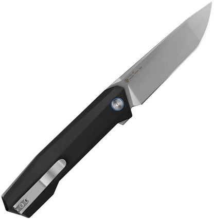 Ruike P166 Linerlock Knife For EDC Bead Blast 14C28N Sandvik Tanto Blade Black Aluminum Handle by Ruike