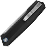 Ruike P166 Linerlock - EDC Knife Bead Blast 3.75in 14C28N Sandvik Tanto Blade Black Aluminum Handle by Ruike