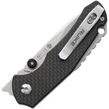 Ruike P671CB Linerlock Folding Knife With Carbon Fiber Onlay Bead Blast Blade 3.63in EDC by RUIKE