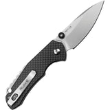 Ruike P671CB Linerlock Folding Knife With Carbon Fiber Onlay Bead Blast Blade 3.63in EDC by RUIKE