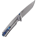 Ruike P801 Framelock Knife - 3.5 Inch Blade, 14C28N Steel, Stonewashed Handle, EDC Ready by RUIKE