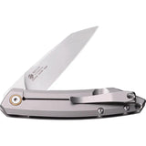 Ruike P831 Framelock Knife - Satin Blade 14C28N Extended Tang Built For Everyday Carry Durability by RUIKE
