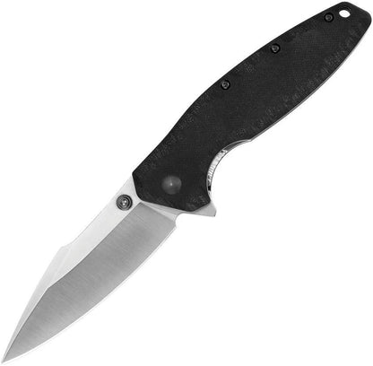 RUIKE P843 Linerlock Knife Satin 12C27 Blade Black G10 Handle Extended Tang Thumb Stud EDC by RUIKE