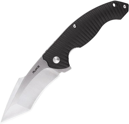 Ruike P851 Linerlock Knife Black G10 Handle Satin Blade 14C28N EDC Ready Ideal For EDC Enthusiasts by RUIKE