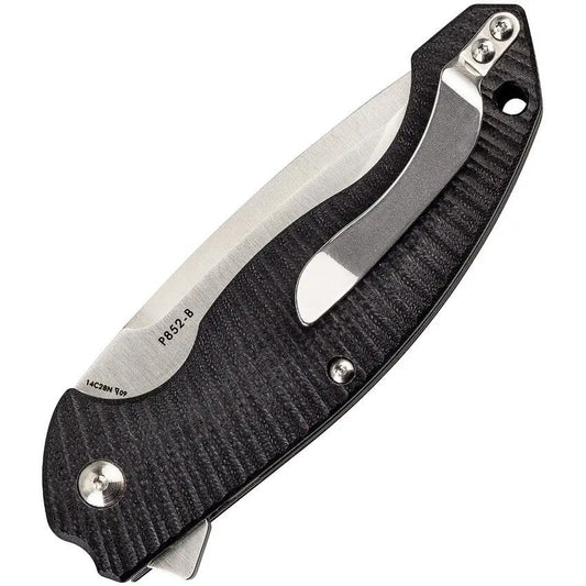 Ruike P852 Liner Lock Knife With Safety Lock - Slim EDC Knife With 3.5 Inch Satin 14C28N Blade by RUIKE
