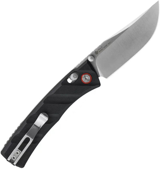 RUIKE P856 Crossbar Lock Knife - 3 Inch Satin 14C28N Blade Black G10 Handle for Everyday Carry by RUIKE