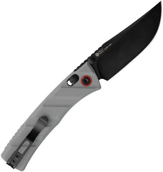 Ruike P856 Crossbar Lock EDC Knife - Compact One Handed Performance With 14C28N Sandvik Blade And Gray G10 Handle by RUIKE