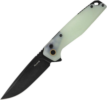 Ruike P873 Button Lock Jade G10 Drop Point EDC Knife by RUIKE