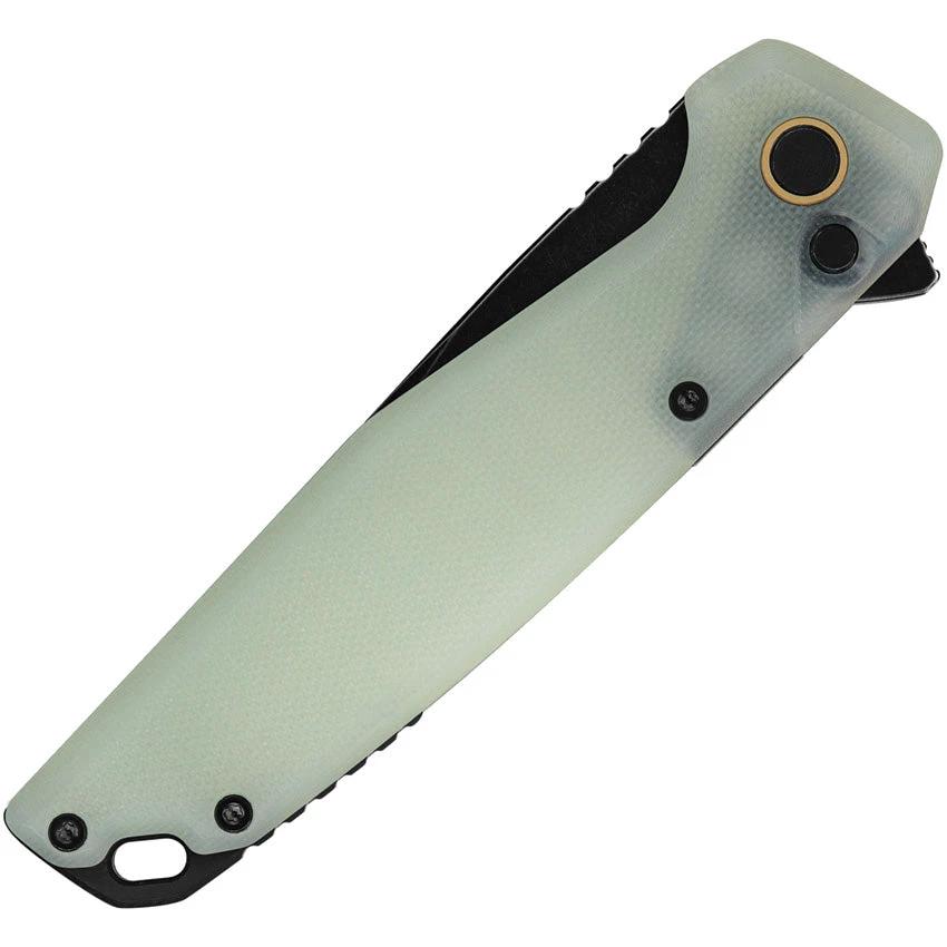 Ruike P873 Button Lock Jade G10 Drop Point EDC Knife by RUIKE