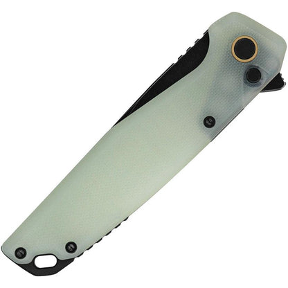 Ruike P873 Button Lock Jade G10 Drop Point EDC Knife by RUIKE