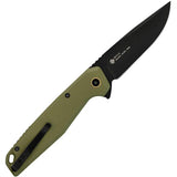 Ruike P873 Button Lock Folding Knife OD Green G10 Handle 14C28N Sandvik Blade Everyday Carry Ready - Compact EDC Tool by RUIKE