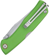 Ruike P882 Lockback Knife - Compact EDC Folding Knife With Satin 12C27 Blade And Green G10 Handle by RUIKE