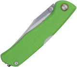 Ruike P882 Lockback Knife - Compact EDC Folding Knife With Satin 12C27 Blade And Green G10 Handle by RUIKE