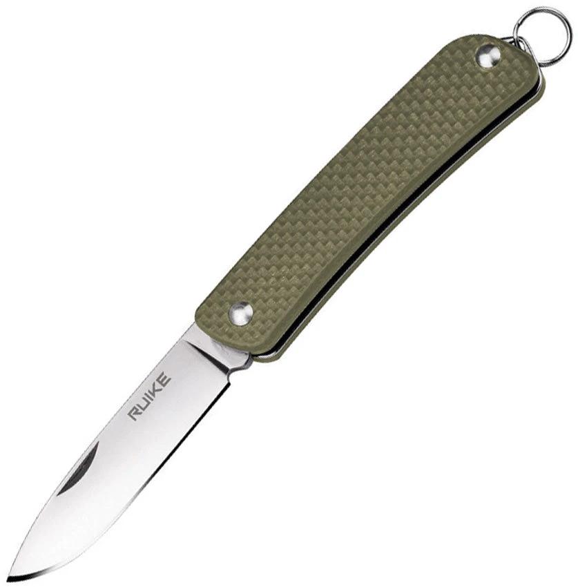 Ruike S11 Compact Folder Green G10 Handle 2In Satin Blade 12C27 Stainless EDC Knife by RUIKE