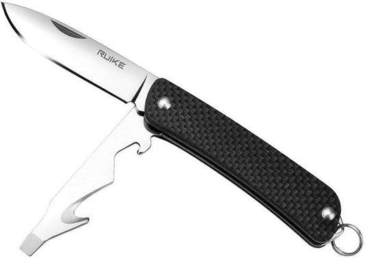 Ruike S21 Compact Multifunction Knife S21B For Everyday Carry 2.75In Closed 2In Sandvik 12C27 Blade G10 Handle by RUIKE