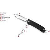 Ruike S21 Compact Multifunction Knife S21B For Everyday Carry 2.75In Closed 2In Sandvik 12C27 Blade G10 Handle by RUIKE