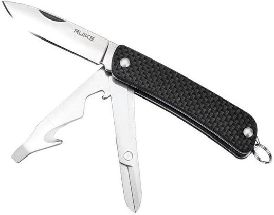 RUIKE S31 Small Multifunction Knife EDC Ready 2.75in Closed 2in Sandvik 12C27 Blade G10 Handle Six Tools by RUIKE
