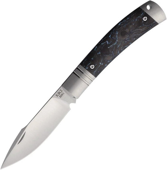 Rike Knife Slip Joint Blue Carbon Fiber RKKD01BLUCF by Rike Knife