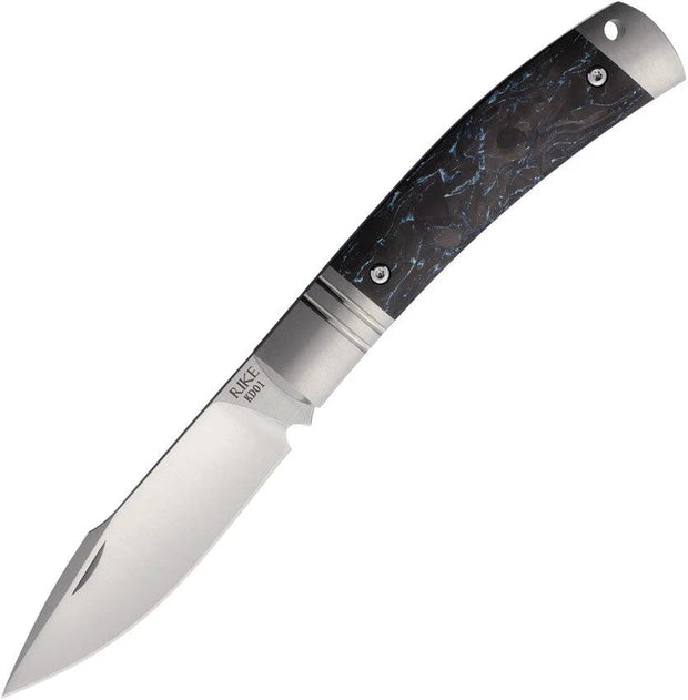 Rike Knife Slip Joint Blue Carbon Fiber RKKD01BLUCF by Rike Knife