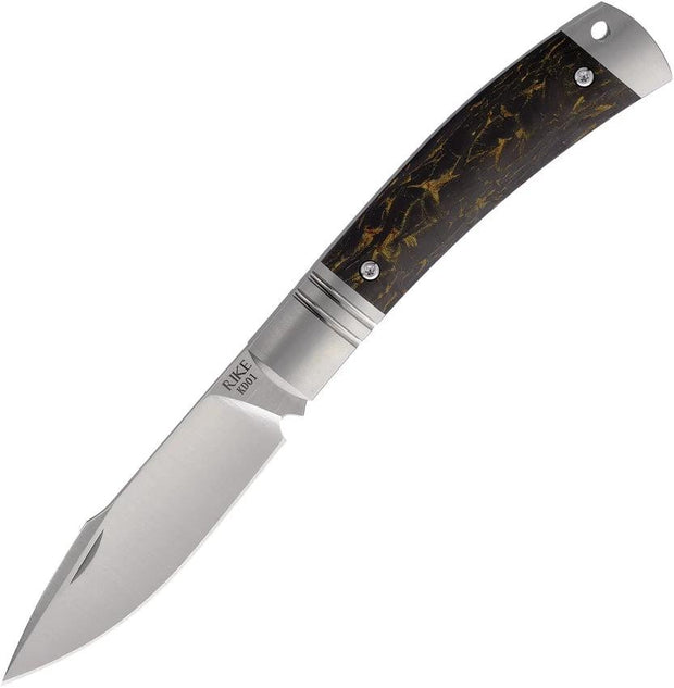 Rike Knife Slip Joint Black Gold CF RKKD01GCF by Rike Knife