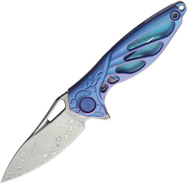 Rike Knife Hummingbird Framelock Blue MINI BLUE by Rike Knife