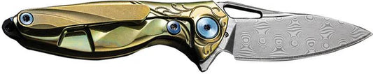 Rike Knife Mini Framelock Gold RKMINI GOLD by Rike Knife